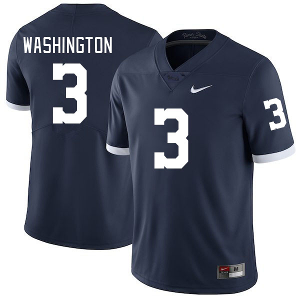Penn State Nittany Lions #3 Parker Washington College Football Jerseys Stitched Sale-Retro